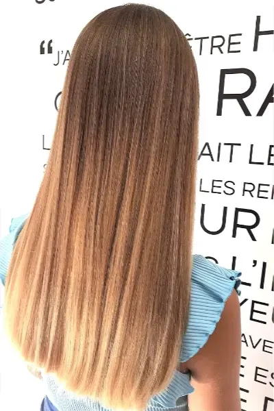 Smooth long ombré hair
