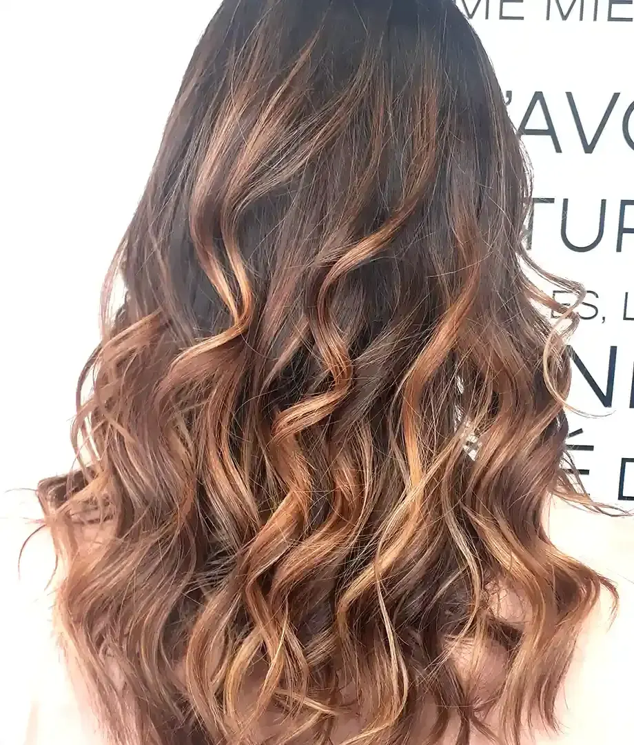 Light and depth effect on long hair
