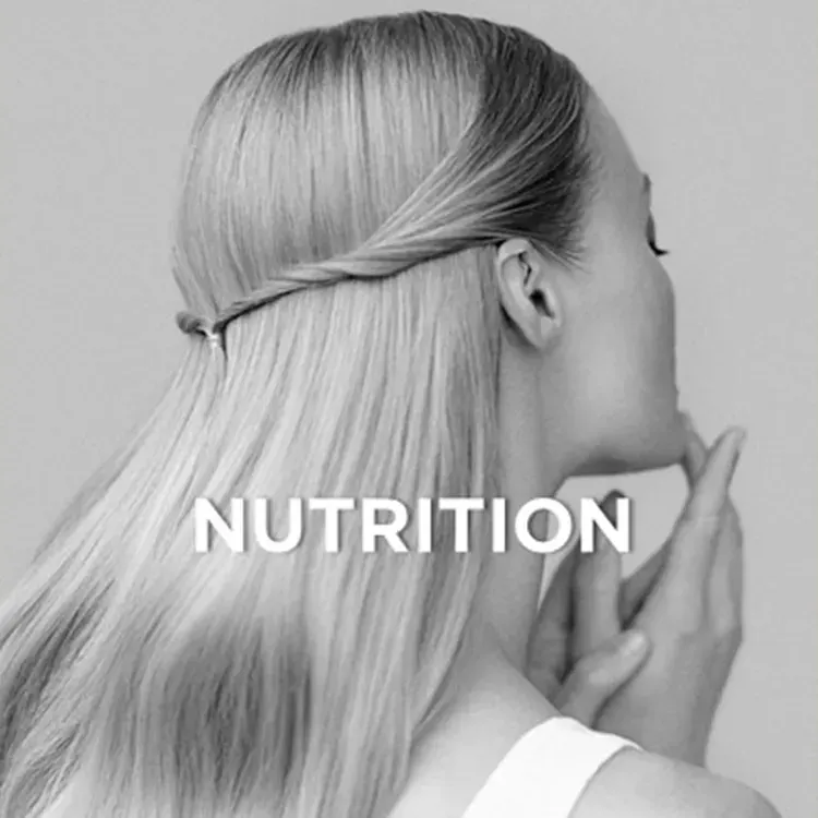 Long, silky blonde hair, Kérastase Nutritive treatment